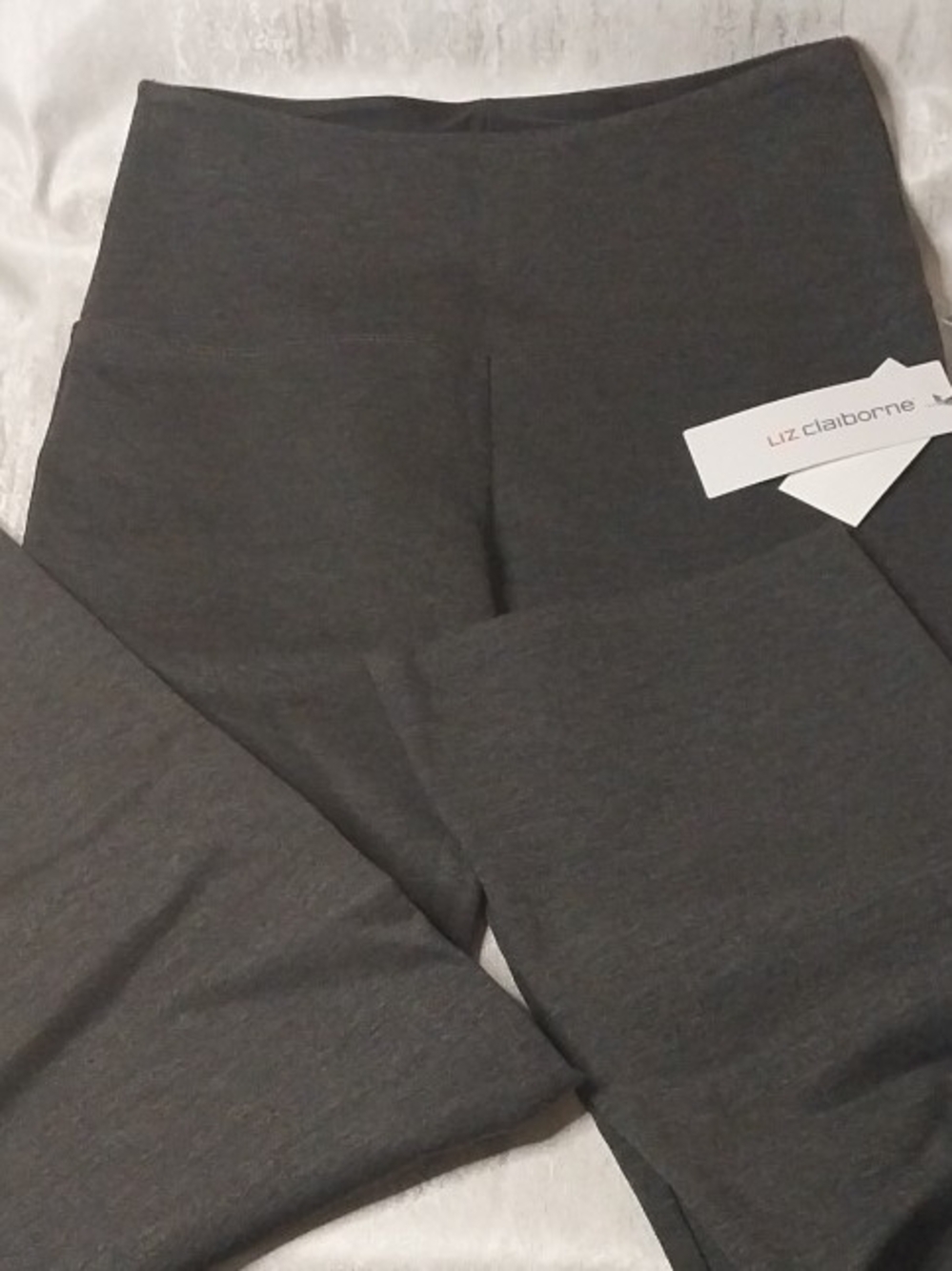 Liz Claiborne Dark Charcoal Boot Cut Leggings Womens S